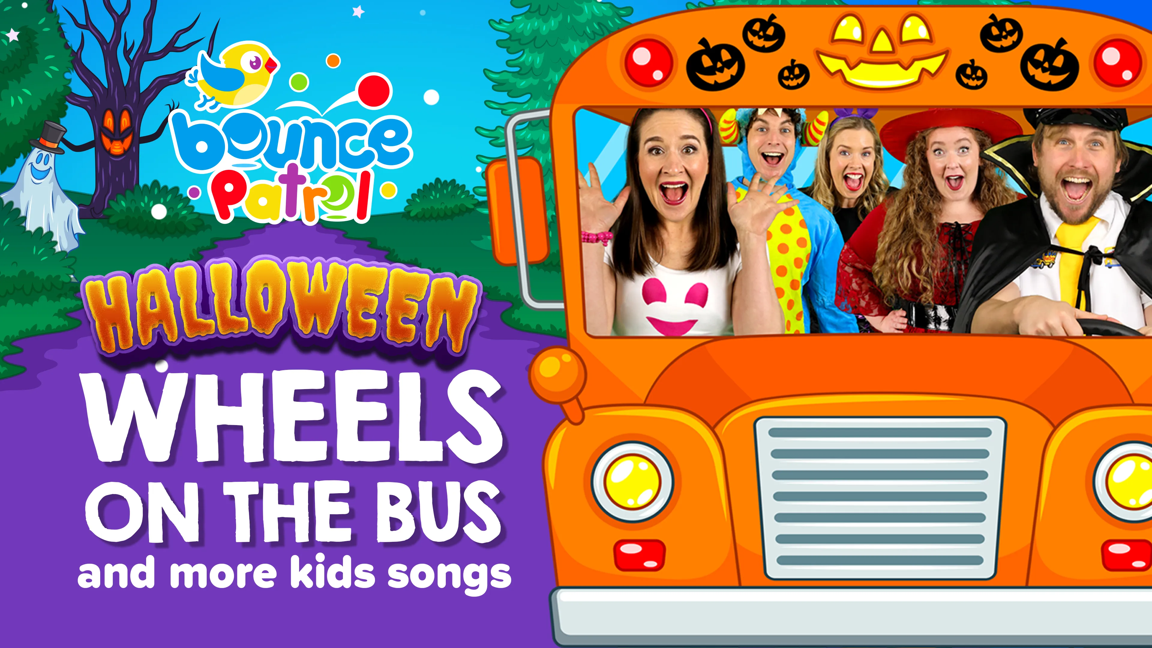 Bounce Patrol: Halloween Wheels on the Bus and more Kids Songs poster
